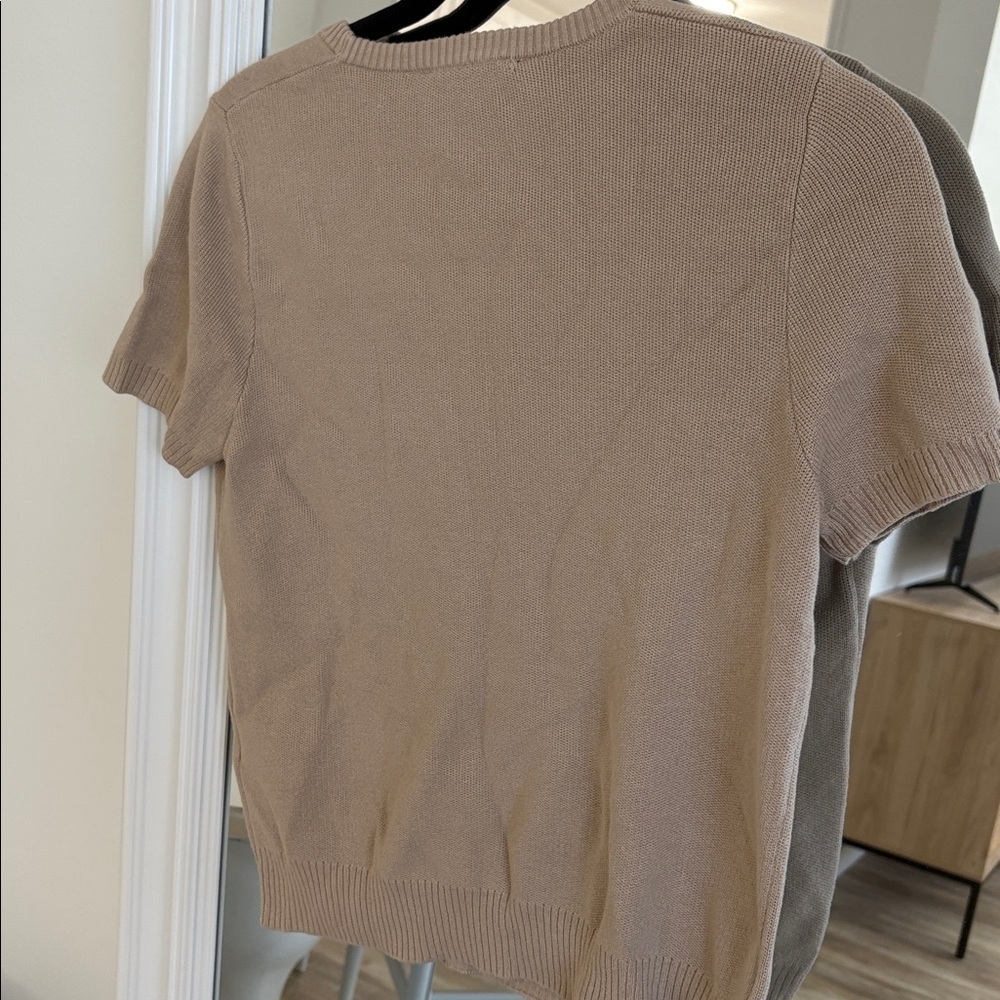 Zara Women's Beige Short Sleeve Top - Picture 4 of 4